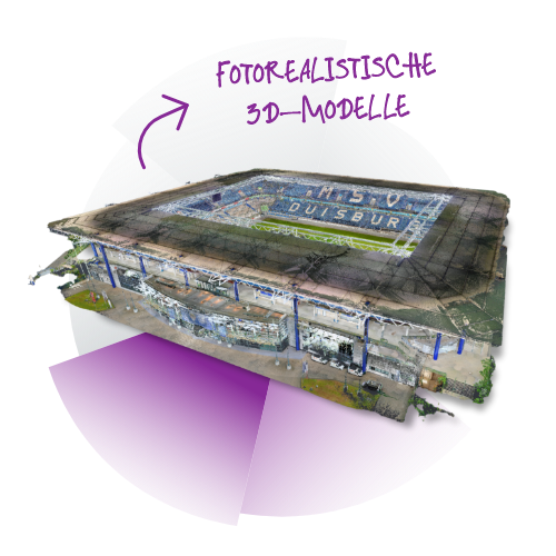 3D Modell des Stadions vom MSV Duisburg