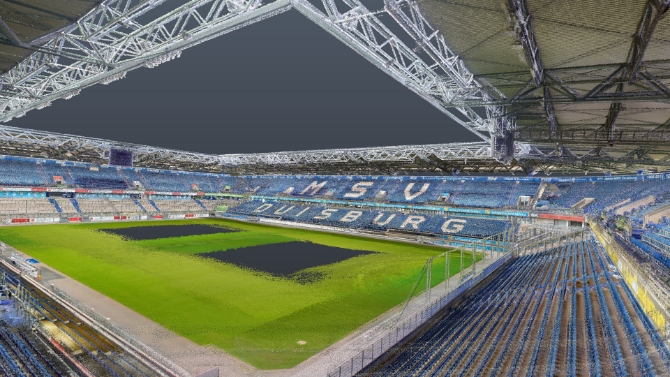 DigiScan Punktwolke MSV Stadion