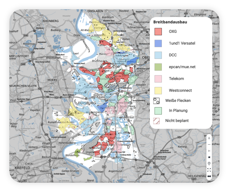 Screenshot vom Glasfaseratlas